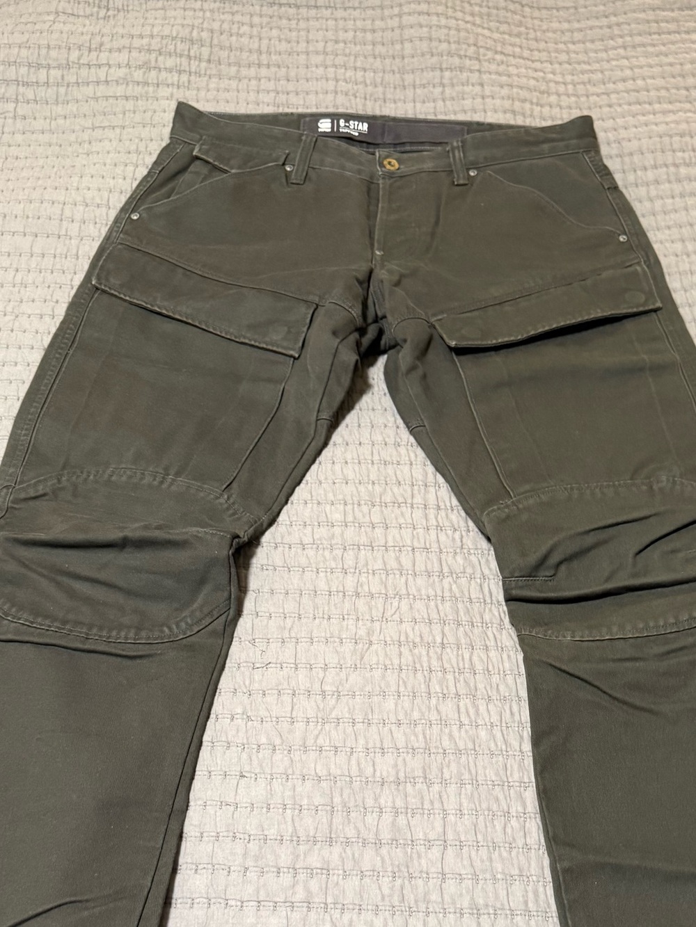 G-Star Raw Tapered Cargo Pants Olive Green 32x32